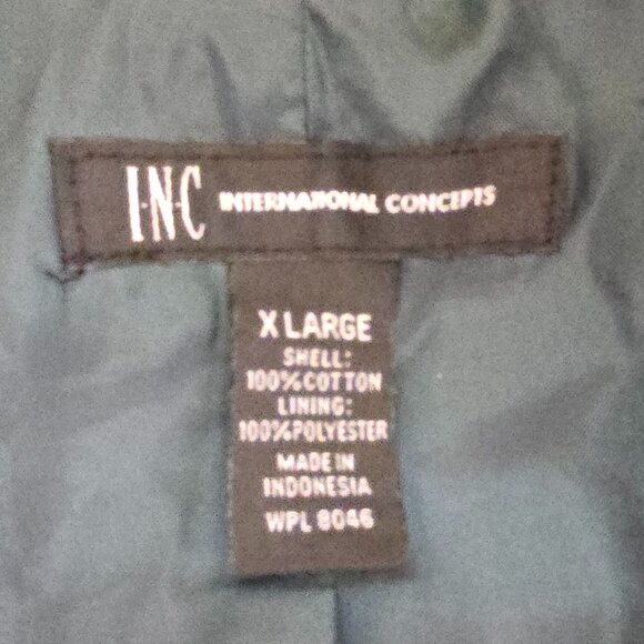 6325-32 INC International concepts forest green zippered coat Size XL - Picture 9 of 10